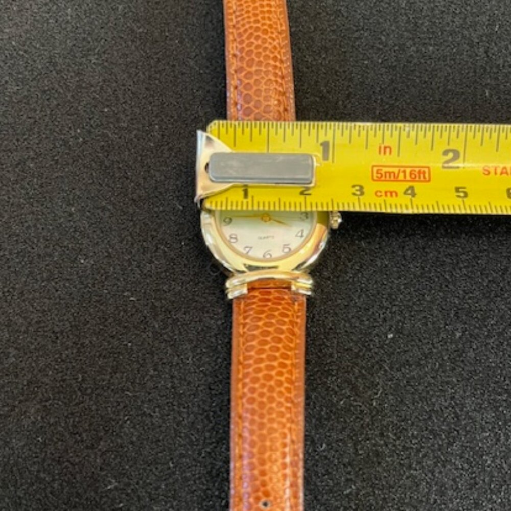 ETERNITY | Vintage Watch Brown Lizard Print band-NEW Battery - Picture 7 of 7